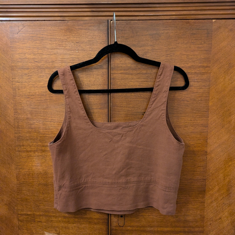 Everlane Stretch Linen Square Tank